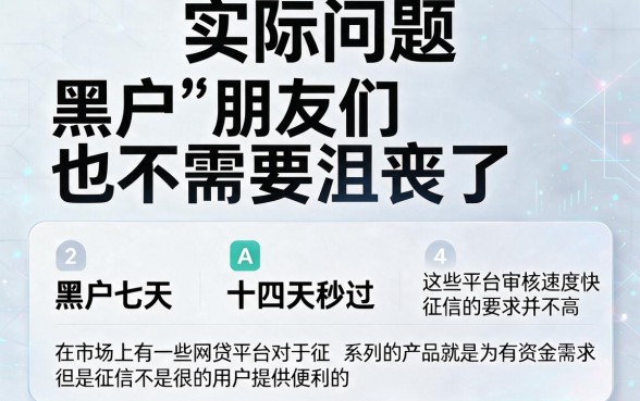 适合黑户7天14天秒过的网贷系列精选,这5个5000借款口子秒批到账