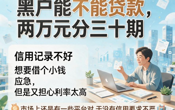 适合黑户这5个利息低至可贷2万分36期的借款APP，真心值得体验