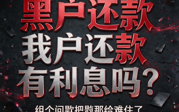 黑户还款会有利息吗？2026速贷干货揭秘：5个灵活额度网贷平台放心借