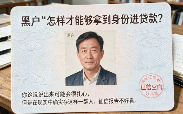 黑户拿身份证贷款怎么贷的？这几种方法竟然真能下款！