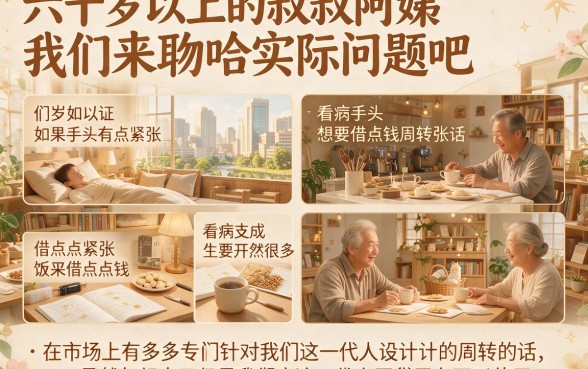 急用钱不慌！60岁以上可以借的网贷有哪些？这几家1000元起借的软件用过都说顺手