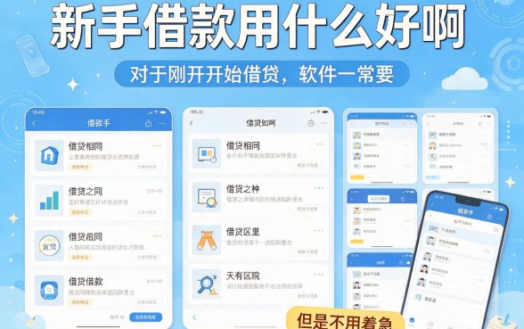 新手借款用什么软件？这5个平台值得优先考虑，详细盘点来了！