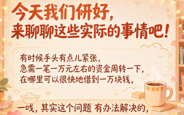 哪个平台能快速借到1万元？这五个贷款口子下款超容易！