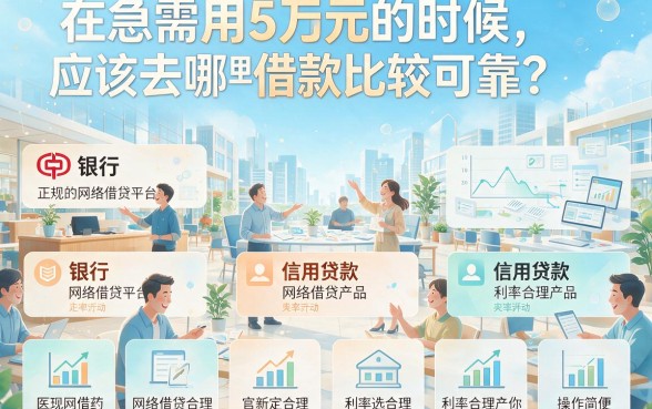 急用钱去哪里借五万？2026内部渠道曝光！这5个低门槛小额口子也能凑够5万