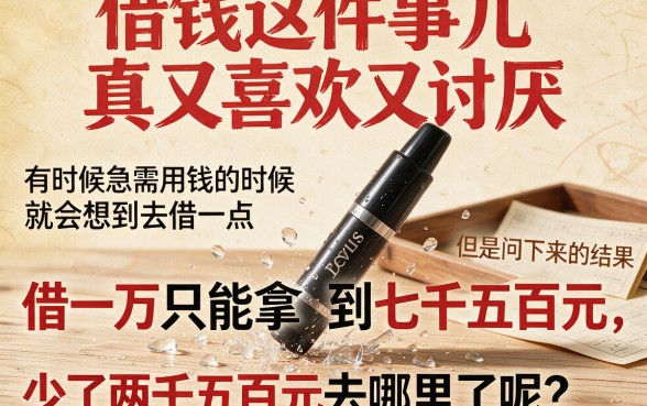 芝麻分574也能贷？借款1万到手7500的实战方法，2月亲测有效！