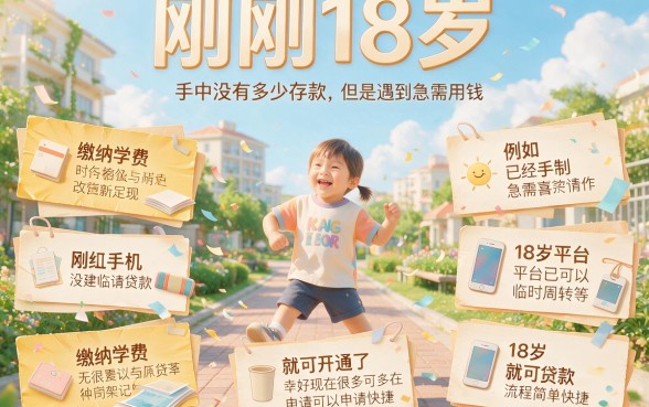 18岁2026官方盘点：这5个十八可以贷款的平台秒到账