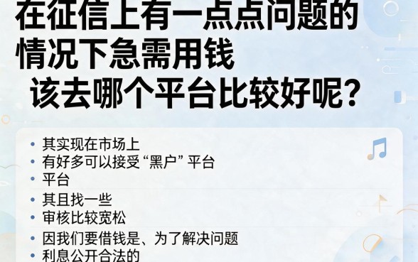 适合黑户小额黑户贷款平台推荐哪个?这5个实测能应急!