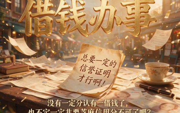 这五个借钱渠道根本不需要芝麻信用分，亲测精选！