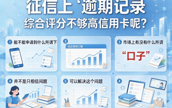征信有逾期综合评分不足也能下卡？这些口子正在业内热传！