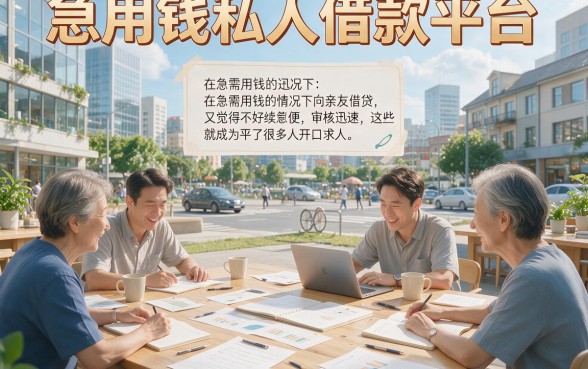 这几家私人借款平台资质要求不高，最快50000秒批到账