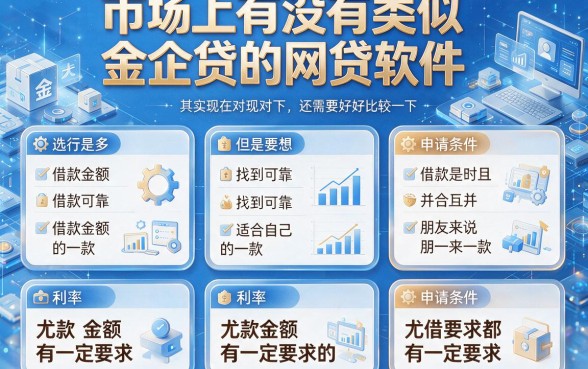 急需周转?这5个类似金企贷的网贷软件,借款6000元实在靠谱