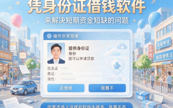 5个凭身份证借钱软件推荐，借2000超省心！