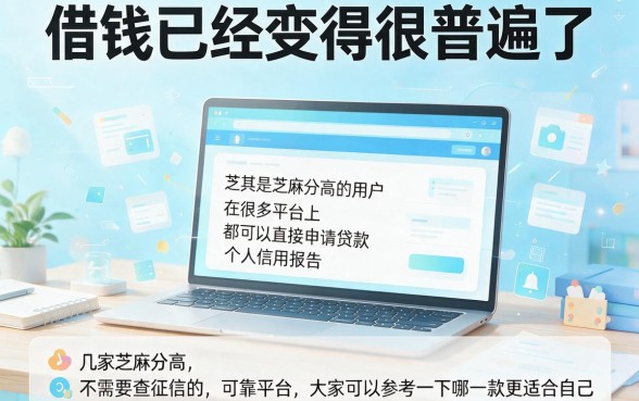 芝麻分高不查征信也能借！这5个7000元好下款口子用过都说靠谱