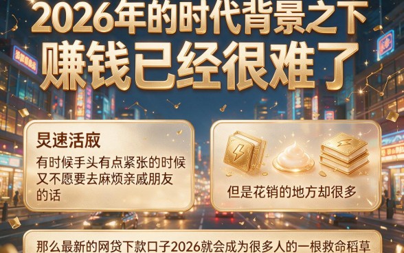2026最新网贷下款口子重磅盘点！这5个平台18秒极速到账，技巧全公开