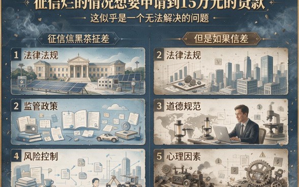 征信黑、征信不好、征信烂想贷款15万怎么贷款？真实实测告诉你到底靠不靠谱！