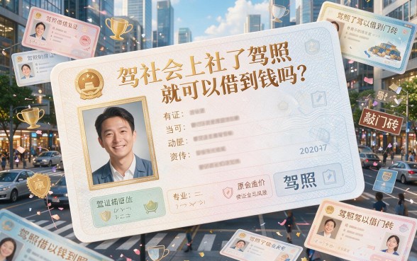 有驾照就能借钱的口子盘点！这5个临时应急靠谱，9000额度轻松借