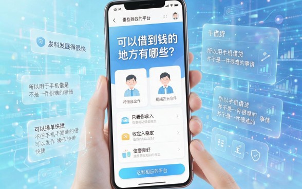 急需用钱？手机这5个平台能贷款借钱，6000元应急口子大盘点