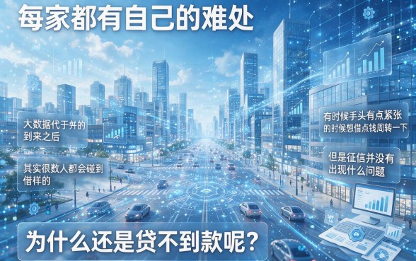 征信没黑却总被拒？2026实测有效的大数据花了贷款攻略速藏！