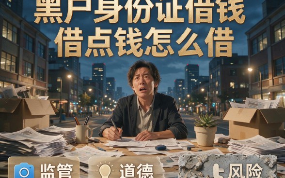 黑户身份证借钱借点钱怎么借？2026最新借款渠道与避坑指南全解析