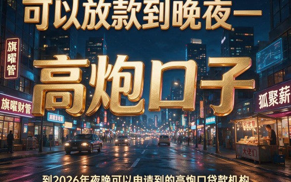 2026还在疯狂下款的高炮口子！这5个夜间秒放简直太给力了