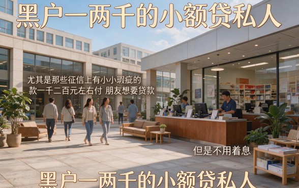 黑户1到2千私人小额贷必下款攻略：2026征信花也能秒批的5个平台