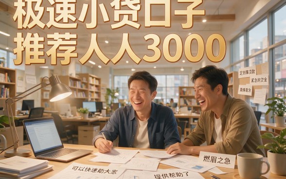 人人3000极速小贷口子推荐，这5个条件要求不高的借钱渠道秒批7000