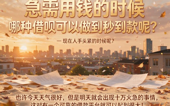 秒到账的借钱软件有哪些？这5个下款快必备平台精心点评！
