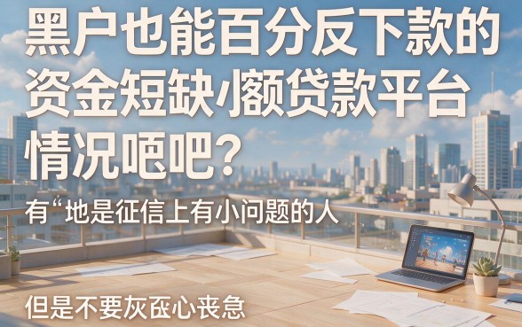 盘点黑户百分百下款的小额贷款平台，速批4000元口子都在这里