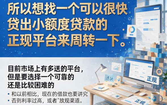2026年必下款！能快速小额网贷的正规平台范围真广，这5个软件速收藏