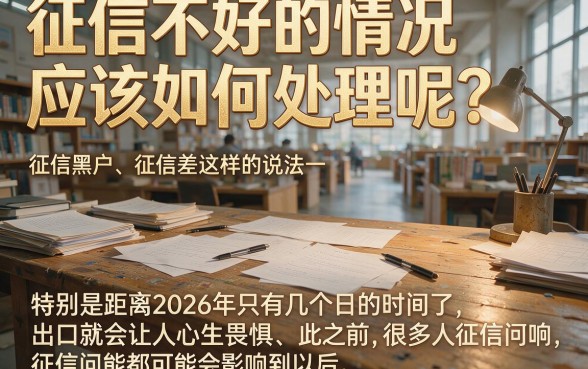 2026最新珍藏！征信黑、征信不好、征信烂必看的借款口子推荐