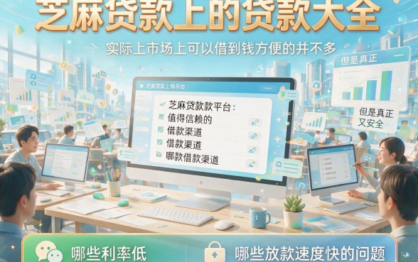 2026实锤揭秘！芝麻贷款上的贷款大全，这5个借款软件你必须知道