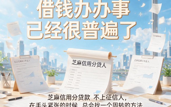 芝麻信用分借款不上征信，2026年这5个渠道一定要知道！
