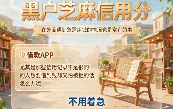 黑户专属！2026年凭芝麻信用分也能下的借款APP纯干货，这5个正规贷款平台值得一试