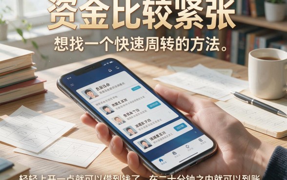 20分钟手机借钱到账！精选8000元无视征信秒批平台