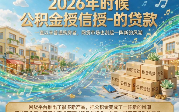 2026年公积金授信网贷精选：这5个凭公积金就能借7000的口子，2026年多人都在推荐！