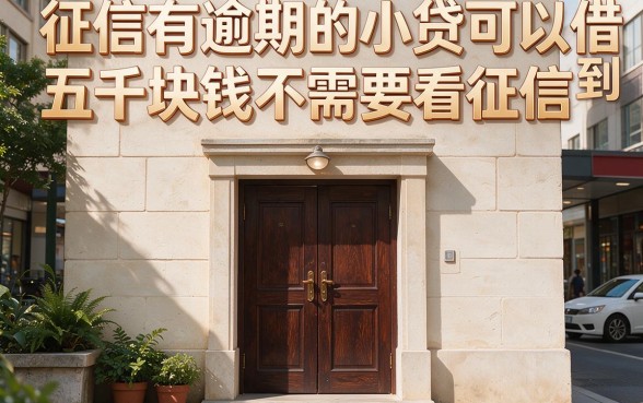 征信有逾期也能借！5000元小额贷款不看征信，这5个口子2026年最新实测