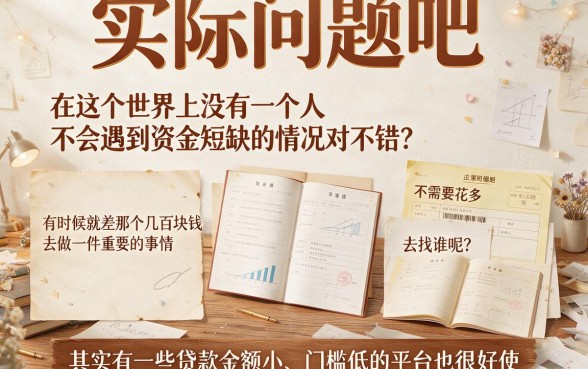 小额低门槛贷款精选!2026这5个APP额度小资质要求低,灵活还款用过都说好