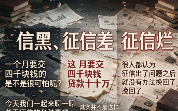 征信黑了烂了也别慌！月还4000也能拿下20万贷款，最新内部情报全解析