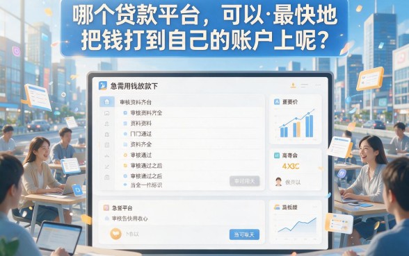 这5个容易下款快的贷款平台，借8000无视征信秒到账