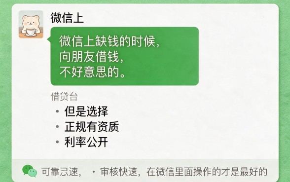 微信里究竟有哪些借钱平台可以借款？2026年前人经验总结，带你盘点5个微信上就能申请3000元贷款的口子
