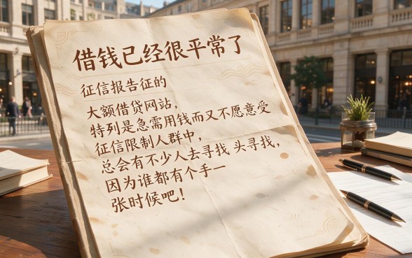 不查征信的大额借款平台2026实测盘点：这5个无视征信、额度7000的口子真的好用