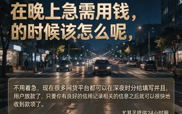 什么网贷半夜也能放款？2026年这五家秒到账，3000元借款夜里急用钱的口子都在这里