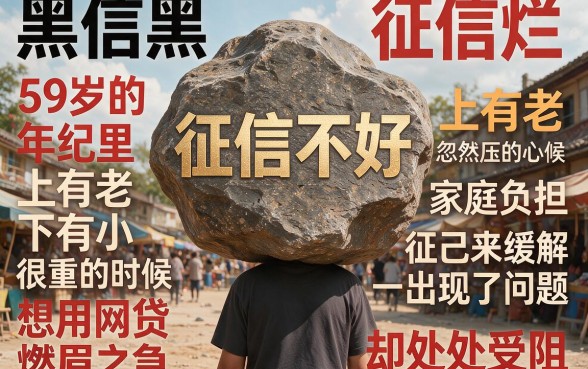 59岁也能做!征信黑、征信不好、征信烂都批的网贷口子终于挖到了