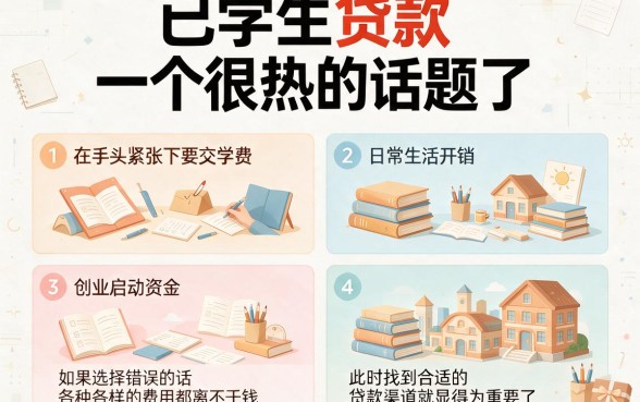 大学生贷款口子不用愁！5个省心操作轻松搞定，3000额度门槛超低