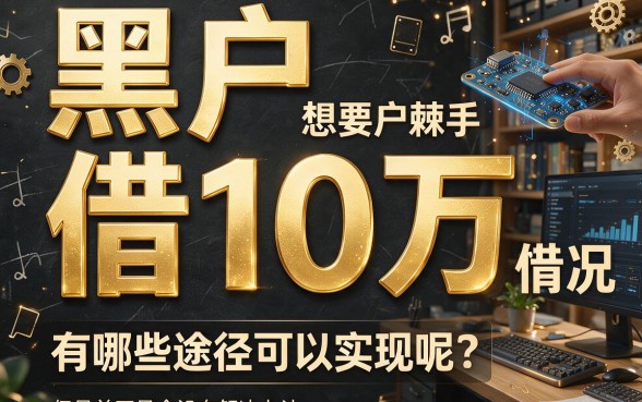 急用钱别慌！黑户想借款十万元都有什么办法？这5个2026年8月网贷口子值得一试