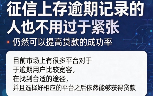 征信有逾期怎么借款成功率高呢？2026最新实操攻略：这5个口子征信有逾期也能顺利借到4000