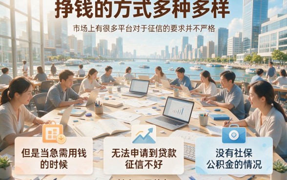 征信差急贷款无社保公积金？2026这5个借钱软件，1000元秒到账亲测有效