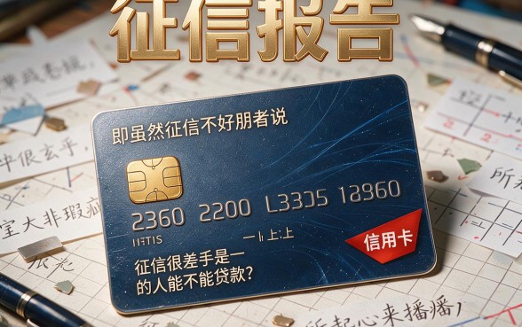 征信黑、征信烂、征信不好也能贷！有信用卡就能下的口子，今日必码！