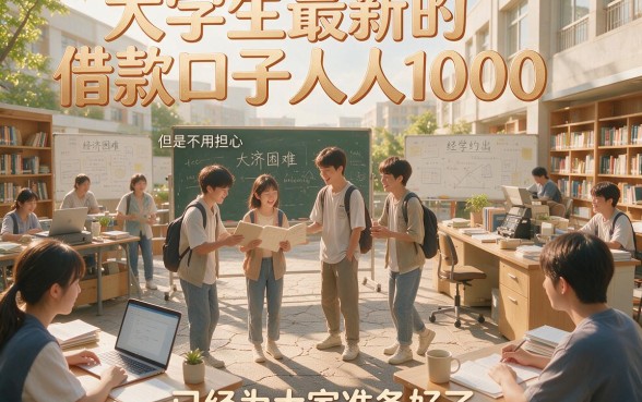 大学生必看！人人1000的最新借款口子来了，这5个门槛超低