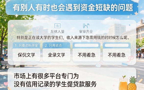 2026实测有效！这5个黑户学生可借钱的平台，申请就放款